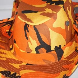 Men and women camo safari hat with neck protector